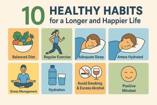 10 Healthy Lifestyle Habits for a Longer and Happier Life
